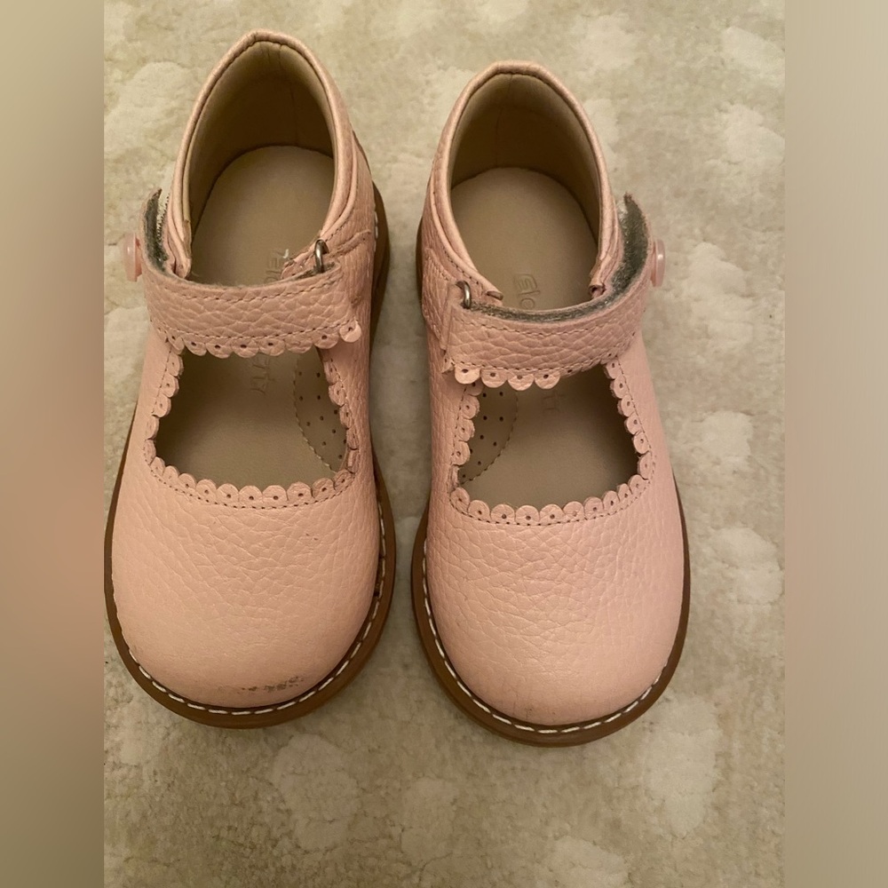 Elephantito Pink Mary Jane toddler shoes Size 7